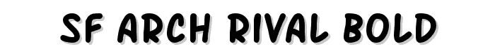 SF Arch Rival Bold font